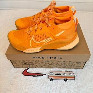 RARE NIB NIKE ZOOMX ZEGAMA TRAIL SUNDIAL/MELON TINT DH0625-701 Men 10.5 Women 12